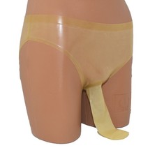 Slip en latex avec tuyau côtelé (M)