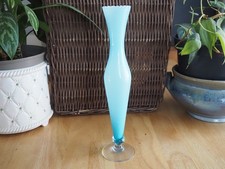 Vase Opaline Bleu . Haut  31