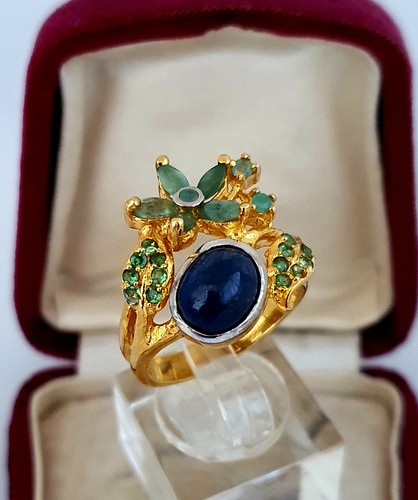 Bague ancienne argent - en,