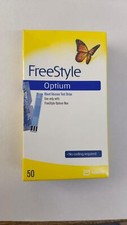 Bandelettes de test de glycémie FreeStyle Optium jaune 50 ct livraison gratuite