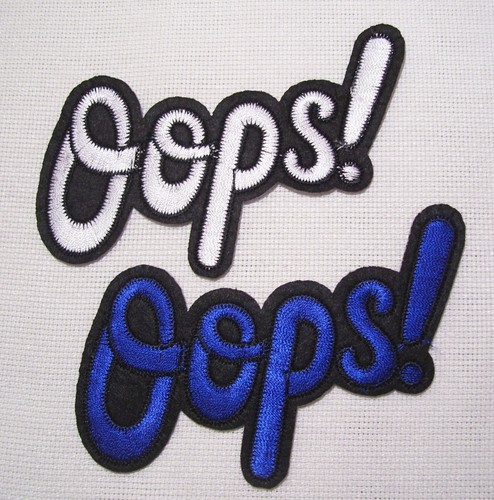 écusson patch lettre - Écusson, oops