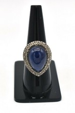 Diamant Pavé Saphir Bleu