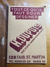 Catalogue DUPUIS Tout ce qu’il faut pour dessiner Usine Outils France Tarif