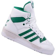 Adidas Originals Rivalry Top Ten Hi Sneaker Mode Chaussures Blanc Vert NEUF 40