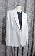 Veste blazer 60% LIN blanc