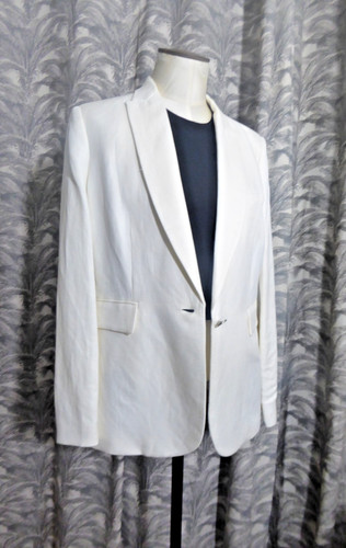 Veste blazer lin blanc - veste,