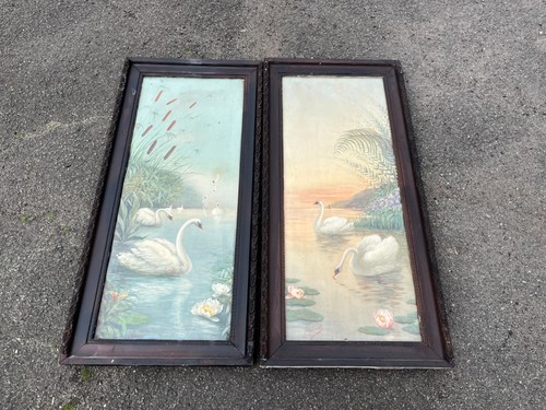 Paire tableaux anciens - paire,