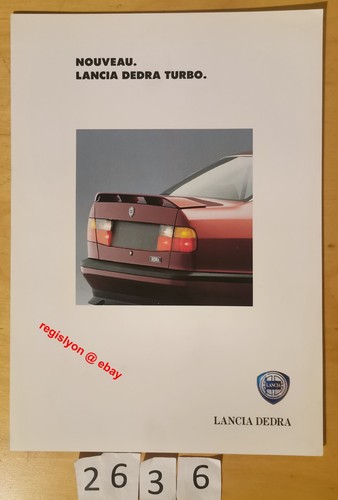 Lancia dedra turbo prospectus - turbo,