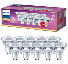 Lot de 10 ampoules LED Classic GU10 4,6W 2700K chaud 355lm 36D Philips