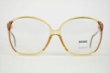 Lunettes Vintage Zeiss 3151 54[]18 130 Orange-Argent Ovales Monture NOS