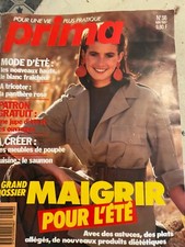 ANCIEN LIVRE REVUE MAGAZINE PRIMA MODE AVEC SUPER PATRON N° 56 05/87 TRICOT