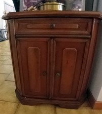 meuble d'entrée bois merisier