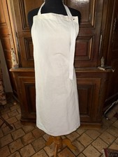 Ancien grand tablier de métier , cuisine en pur coton réf N° 14