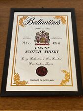 Joli miroir de bar Whisky BALLANTINE'S enseigne / TBE / Envoi hyper sécurisé !