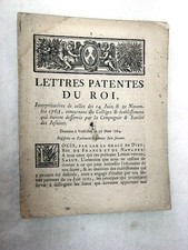 LIVRE ANCIEN COLLÈGES ÉTABLISSEMENTS JÉSUITES ENSEIGNEMENT BANNISSEMENT 1764