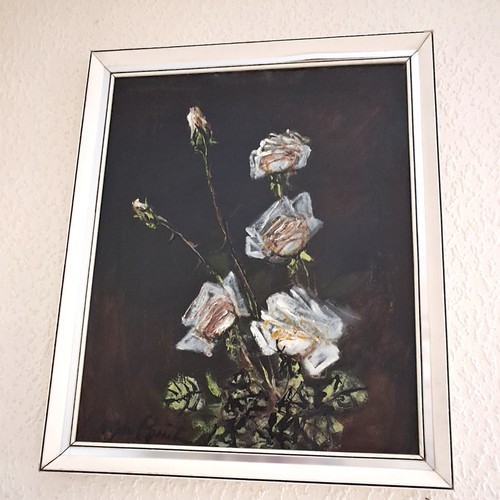 Huile sur panneau - sur, de