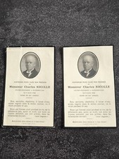 Lot de 2 Avis de Décès 1943