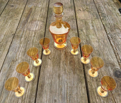 Vintage service liqueur - service,