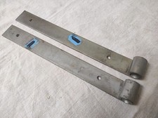 2 Pentures, Charnières droites en acier galvanisé 30 cm