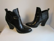 bottines maje cuir glacé noir pointure 37