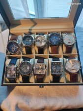 Je vends ce lot de 10 montres DANIEL HECHTER à quartz avec leur coffret.