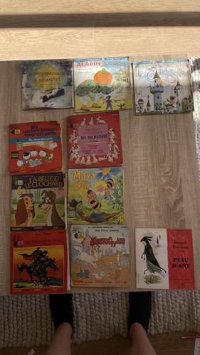 Lot livres disques vintage - lot,