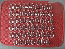 ++"544.13"    LOT DE 58  PAMPILLES EN VERRE A FACETTES POUR LUSTRE SUSPENSION