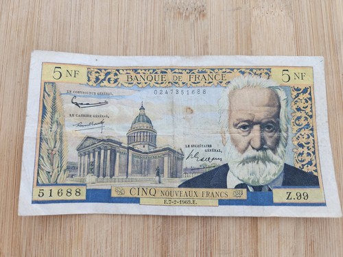 France billet ancien cinq - billet, 5