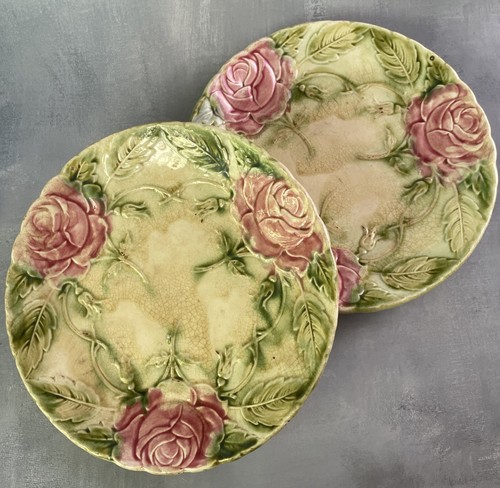 Paire assiette barbotine - paire, d'assiette