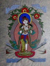 Ancien mandala thangka tibet Népal Old bouddhist painting chinese tibetan