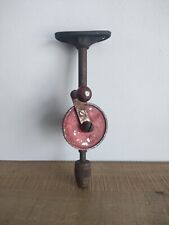 Ancienne Petite Chignole/ Perceuse à Main Poignée en Bois - Années 1950-1960