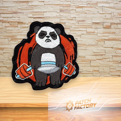 Patch angry panda - panda, lifting