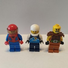Mini figurine LEGO  lot de 3 personnages Spiderman  pilote  et autre