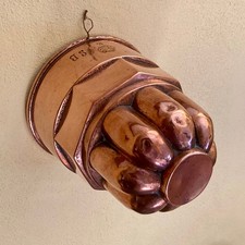 ANCIEN Moule gateau cuivre TROTTIER SB 14 copper mould rame ANTIQUE