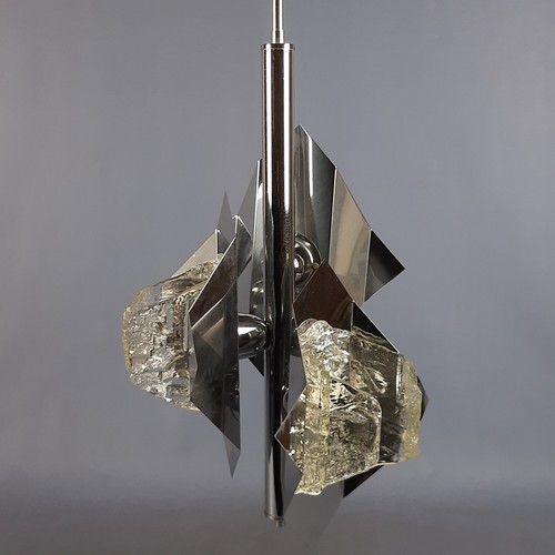 Lustre acier inoxydable - acier, verre
