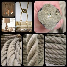 Corde Tressée Imitation Chanvre 20mm Lampe Lumière Câble 2cm Électrique Décor