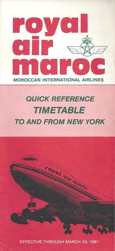 Royal air maroc timetable - air,