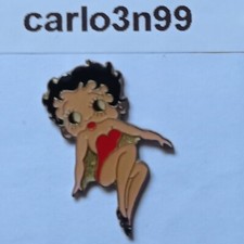 #0063 PIN'S BETTY BOOP BUSTIER ROUGE PIN-UP TENUE SEXY BD COMICS RARE VINTAGE