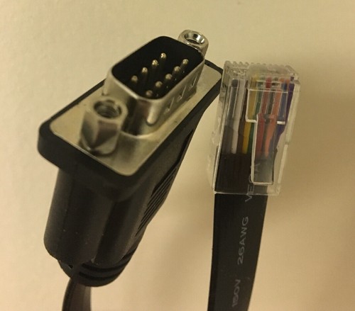 Serial db9 pin male rj45 - db9, 9-pin