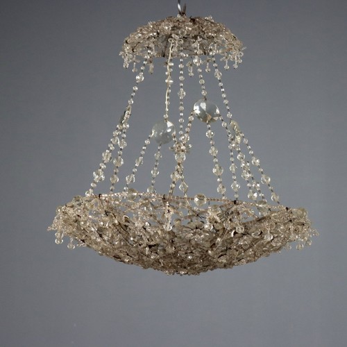 Lustre ancien fer verre - fer,