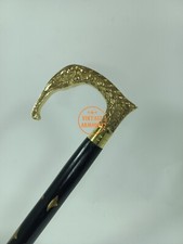 Ancienne canne de marche tête