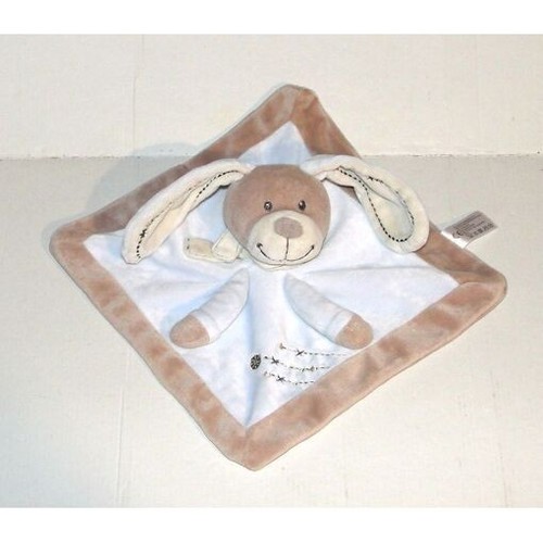 Doudou plat lapin bleu - doudou,