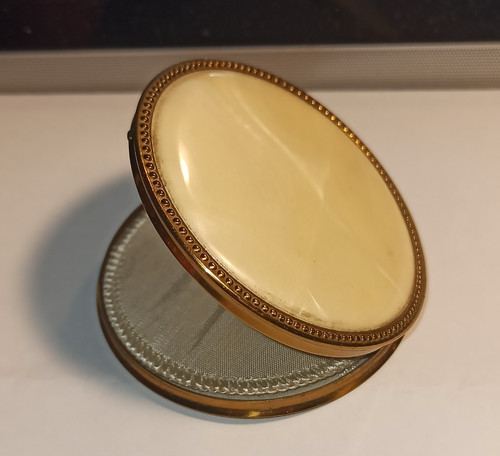 Ancien vintage poudrier - ancien,