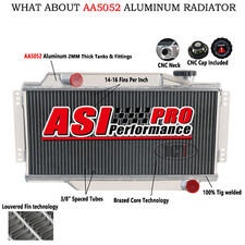 2 Rows Aluminium Radiateur