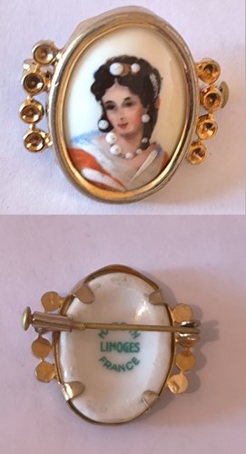 Broche portait femme - broche,
