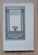 A l'enseigne du Pot Cassé : Pensées d' EPICTETE- 1er papier: Vergé de Rives