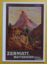 ET1242) CP SUISSE SCHWEIZ SVIZZERA S.B.B. ZERMATT MATTERHORN François Gos