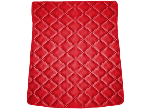 Matelassé cuir éco rouge - cuir,