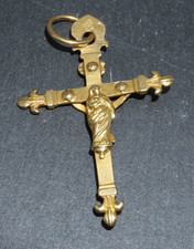 RARE CROIX DOUBLE FACE EN OR