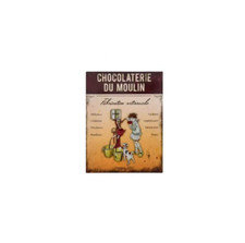 Plaque métal chocolaterie